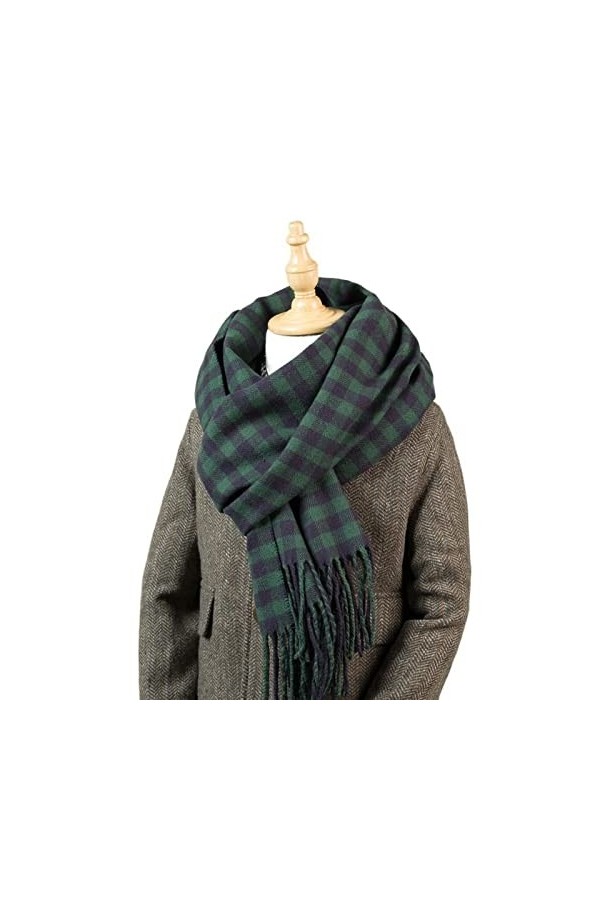Écharpe de Noël Femmes Écharpe Hiver Châle Wrap Plaid Écharpe Doux Chaud Hiver Gland Châles Wraps Hommes Dames Écharpes Cadea