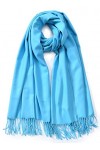 Cindy & Wendy Grand châle pashmina en cachemire doux et soyeux pour femme dans des couleurs unies, Rouge, taille unique