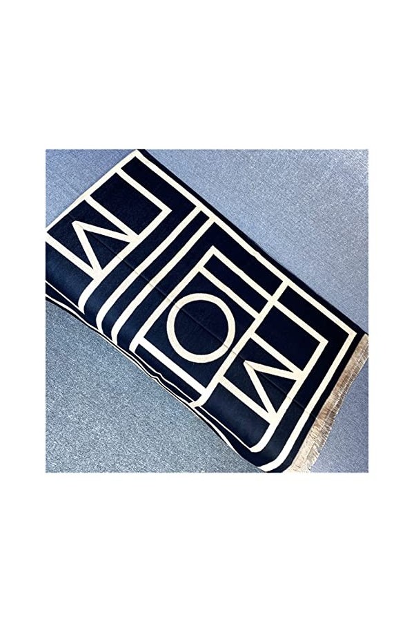 lliang écharpe Écharpe dhiver Femmes Soft Cachemire Soft Pashmina Géométrique Imprimé Géométrique Écharpes Épaisses Longues 