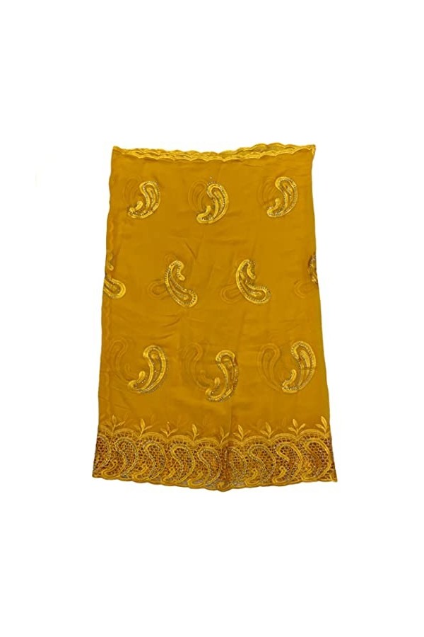 Lmtossey Mousseline de soie africaine Dubaï multicolore pour châle de grande taille en dentelle écharpe bandeau musulman