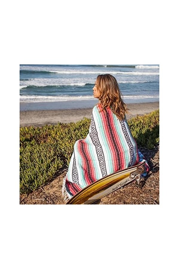 QTBH Foulard Écharpe Multifonction Femmes Hiver Hiver Striché Noir Black Pashmina Châles Wrap Feuilles Faiscades à lextérieu