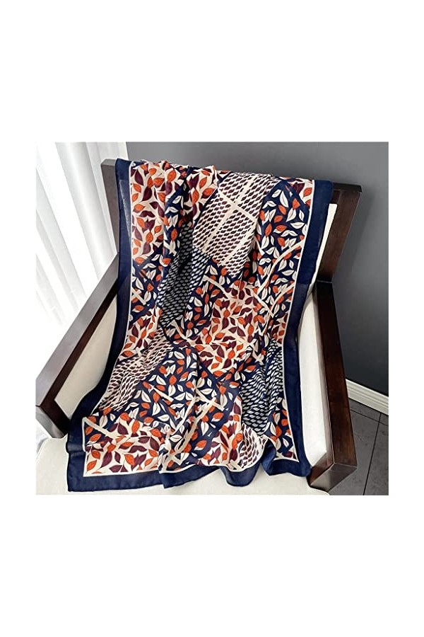 Châle à la Mode Écharpes Poncho Écharpe, Écharpe en Coton imprimé Femmes Automne et Hiver HeadWrapped HeadWomen Beach Châles 