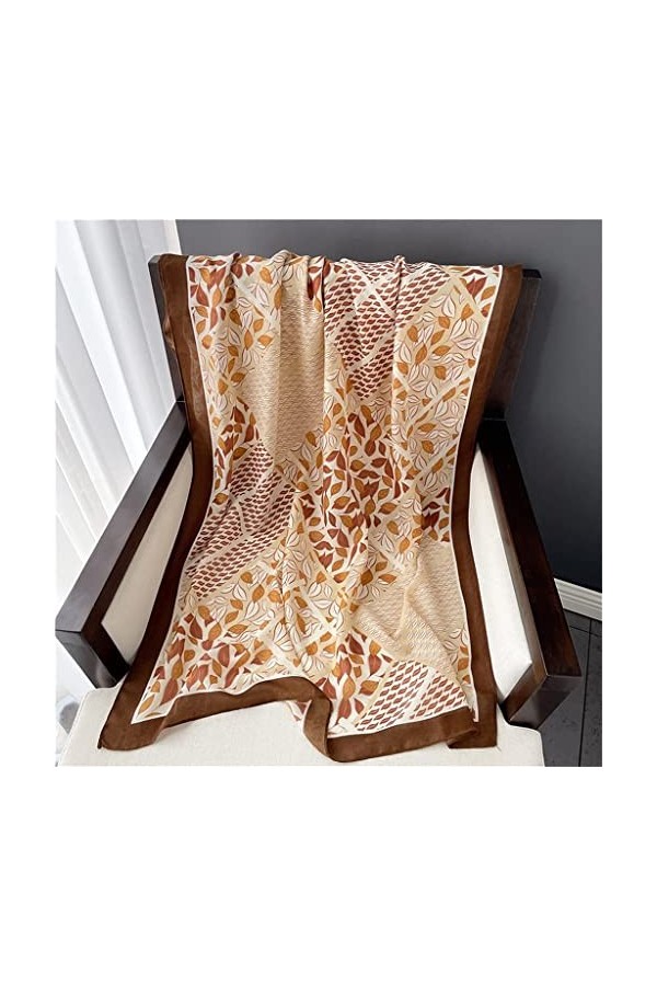 Châle à la Mode Écharpes Poncho Écharpe, Écharpe en Coton imprimé Femmes Automne et Hiver HeadWrapped HeadWomen Beach Châles 