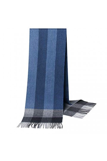 JUGUU Echarpes Decontracteécharpe À Carreaux 100% Cachemire Hommes Et Femmes Couple Écharpe Épaisse-09_180*30Cm