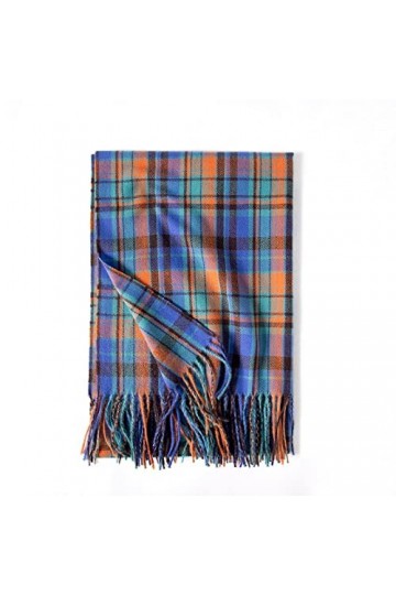 Foulard Femme Soie Cheveux pour De Hiver en Echarpe Dames Écharpe Plaid Écharpe Châle Rue Impression Écharpe Mi-Longueur Luxe