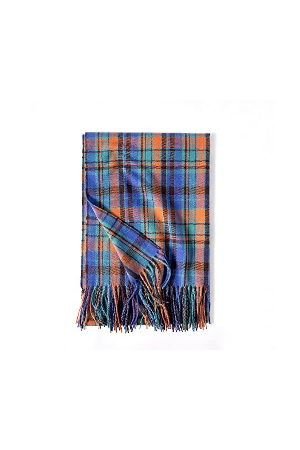 Foulard Femme Soie Cheveux pour De Hiver en Echarpe Dames Écharpe Plaid Écharpe Châle Rue Impression Écharpe Mi-Longueur Luxe