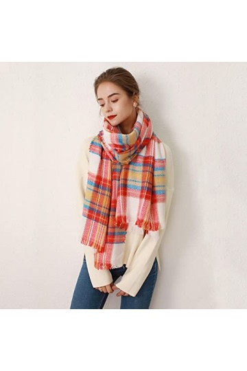 Foulard Femme Cheveux Echarpe Soie Mode Chaud Écharpe Motif À Pois Haute Qualité Longue Frange Dames Épaississement Châle Dam