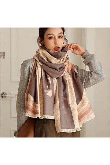 Foulard Femme Cheveux Echarpe Soie Couverture Chaude Écharpe Dames De Luxe Châle Wrap Dames Poncho Écharpe Épaissie Wyt332-3
