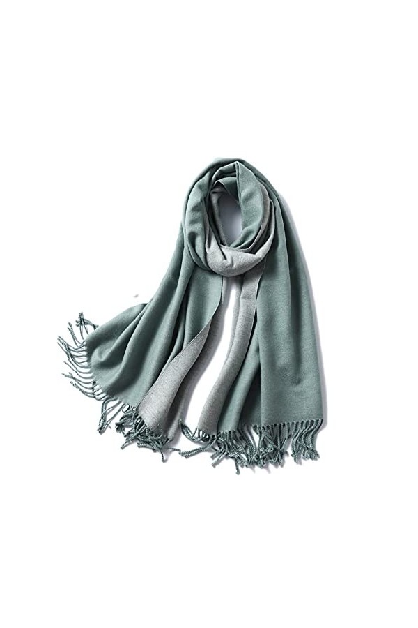 CCBUY Écharpes dhiver pour femmes - Écharpe chaude et grise pour femme