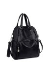 UTO Femme Sac à Dos Sac Porté Main en Multi-Façon Mode Vogue Similicuir PU Cuir Doux Brun