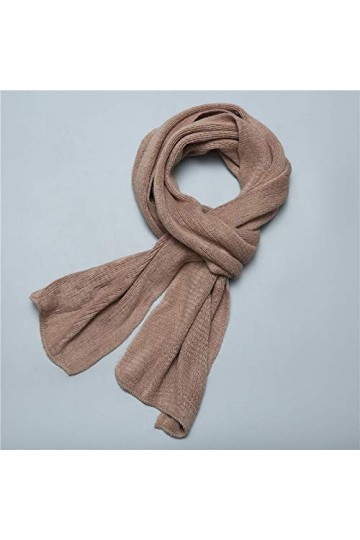 Écharpes dhiver Femme - Écharpes Tricotées Écharpe Kaki Dhiver Chaud Comme Les Femmes Homme Châles Longue Taille Foulard Po