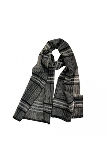 Écharpe de Noël Écharpe à Carreaux Hommes Femmes Imitation Cachemire Écharpes Enveloppantes Chaudes pour Automne Hiver Châles