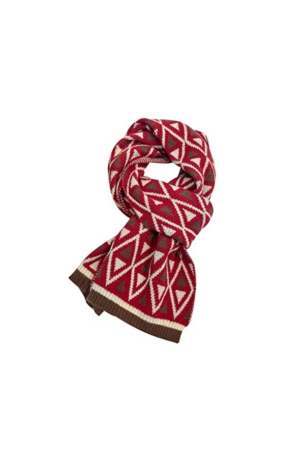 Écharpe de Noël Écharpe en Fil de Laine en Tricot Épais Hiver Femmes Châles Chauds Wraps Écharpes Étroites Écharpes Dames Éch