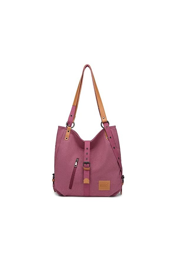 Kono Sac à bandoulière dos, multi fonctionnel polyvalent sacs à main en toile pour les filles femmes, Crossboby sacs fourre-t