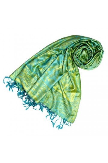 LORENZO CANA Pashmina de 100% viscose pour la femme – écharpe avec les mesures de 70 x 200 cm - une étole attrayante et noble