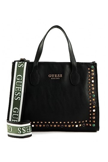GUESS Radar 2 Compartment Tote Black
