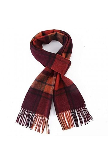 Foulard de Soie Femme, Écharpe Femmes Agneau Écharpe Rayure Solide Solide Laine Écharpe De Luxe Chaud Chaud Long Doux Cachemi