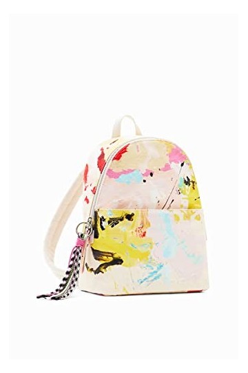 Desigual, BACK_MANCHAS_MOMBASA MINI U 1001 RAW Femme, Blanc, Taille unique