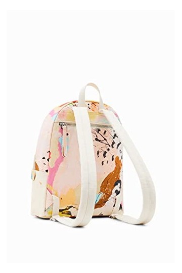 Desigual, BACK_MANCHAS_MOMBASA MINI U 1001 RAW Femme, Blanc, Taille unique