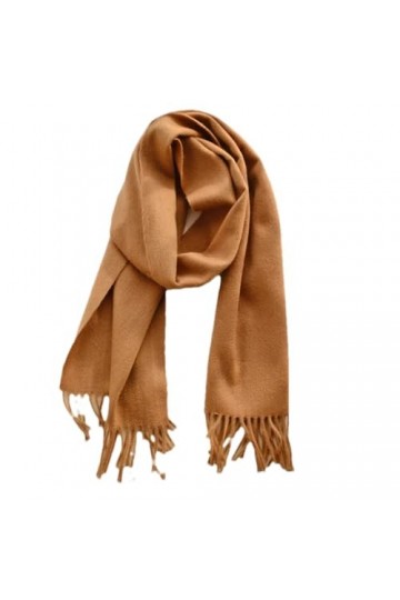 Hdhdeueh Écharpe en laine unisexe douce et fine pour femme - Couleur unie - Cadeau idéal, Kaki9., taille unique