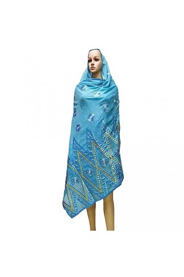 keusyoi Écharpe pour femme - Style musulman - En coton africain - Hijab - Écharpe Dubai