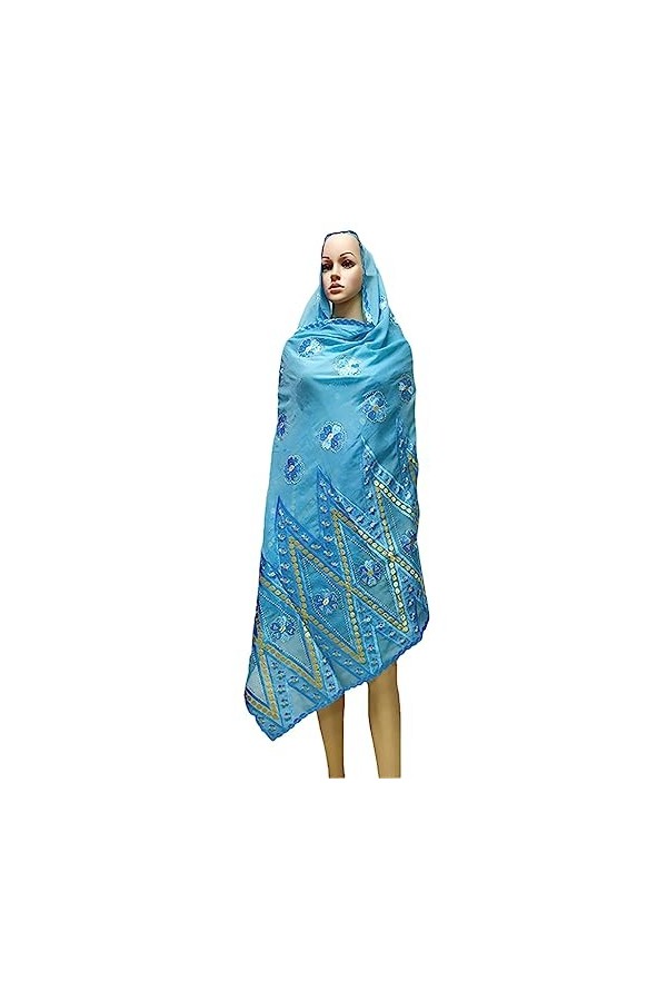 keusyoi Écharpe pour femme - Style musulman - En coton africain - Hijab - Écharpe Dubai