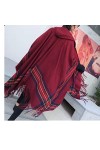 LiFBeauTiFul Imitation Cachemire Femmes Écharpe dhiver Pashmina Rayé À Capuche Écharpe Wrap Châle Lady Mujer Femme Capas Pon