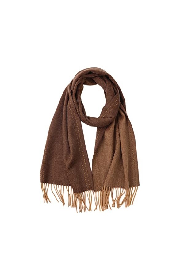 Écharpe dhiver chaude pour femme 100 % cachemire avec pompons pour temps froid 180 x 32 cm, vert clair