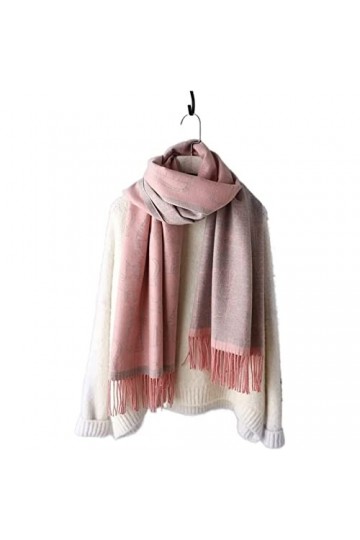 ABGRC Écharpe Écharpe en Cachemire et Polyester, écharpes imprimées de Chat de Dessin animé Mignon, châle Chaud Doux et épais