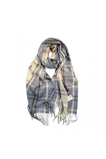 Écharpe de Noël Imitation Cachemire Hiver Écharpe Chaude Femmes Gland Tissé Plaid Automne Châle Wraps Dames Écharpes Cadeaux 