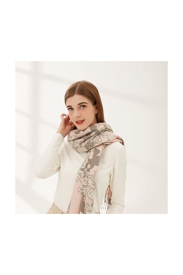 Foulard Femme Cheveux Echarpe Soie Écharpe Mode Tempérament Impression Écharpe Femmes Style Doux Écharpe Nouvelle Écharpe Châ