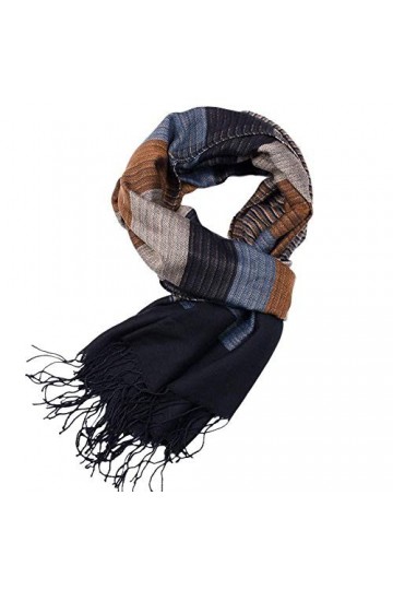 TYXL Foulard de Soie Femme, Sciarpa Donna Sciarpa da Uomo Striscia a Righe in Nappa Inverno Sciarpa da Uomo Scarpa Uomo Scarp