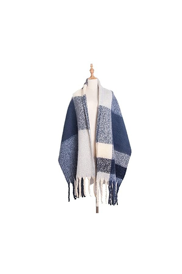 Tbkoly Écharpe en Poncho à la Mode for Femmes Color : D, Size : One Size 