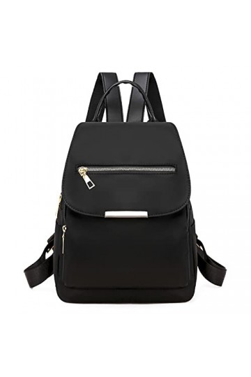 Sac a Dos Femme, Sac à Main Portés Dos Fille Mini Antivol Imperméable Sacs à Dos Voyage en Nylon, Sac d’école en Cuir PU Déco