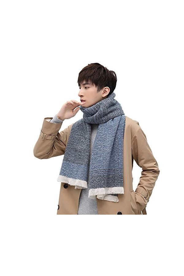 Foulard Unisexe Stripe Jeunes Hommes Femmes Tassel Echarpes Chaud Couverture Souple Wrap Châle Echarpes Automne Cadeaux de Va