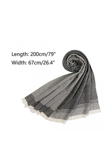 Foulard Unisexe Stripe Jeunes Hommes Femmes Tassel Echarpes Chaud Couverture Souple Wrap Châle Echarpes Automne Cadeaux de Va