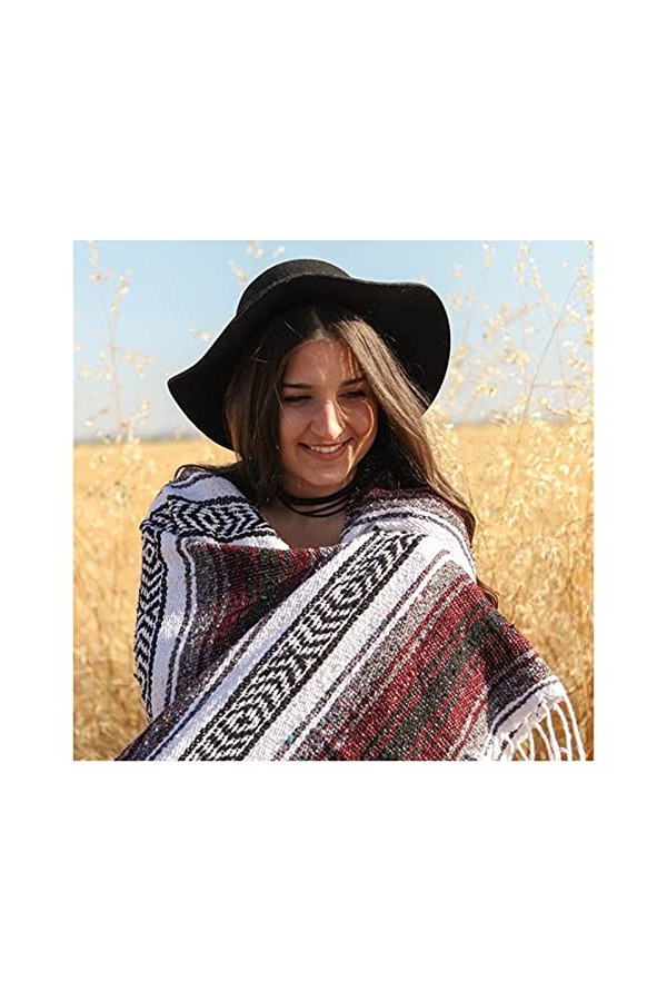 Châles Écharpe multifonction Femmes Hiver Hiver Striché Noir Black Pashmina Châles Wrap Feuilles Faiscades à lextérieur Couv