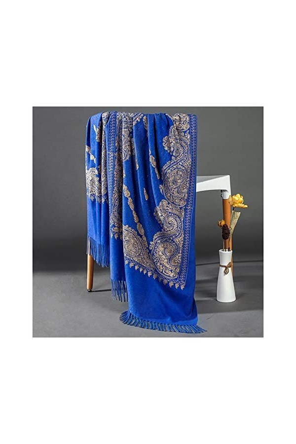 LiFBeauTiFul Femmes Glands Châles Wrap Pashmina Echarpes Surdimensionnées Chal Chaud Mujer Bufanda Silencieux Doux Echarpes C