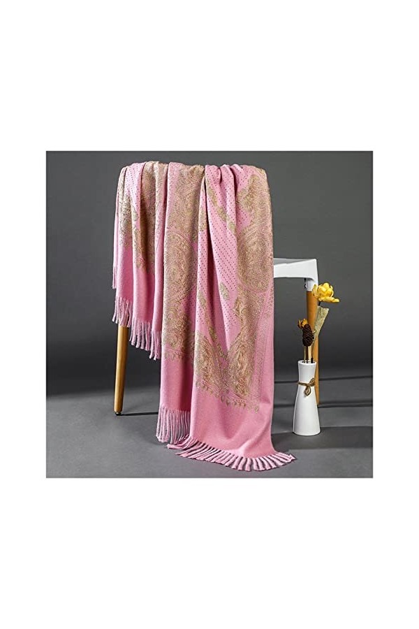 LiFBeauTiFul Femmes Glands Châles Wrap Pashmina Echarpes Surdimensionnées Chal Chaud Mujer Bufanda Silencieux Doux Echarpes C