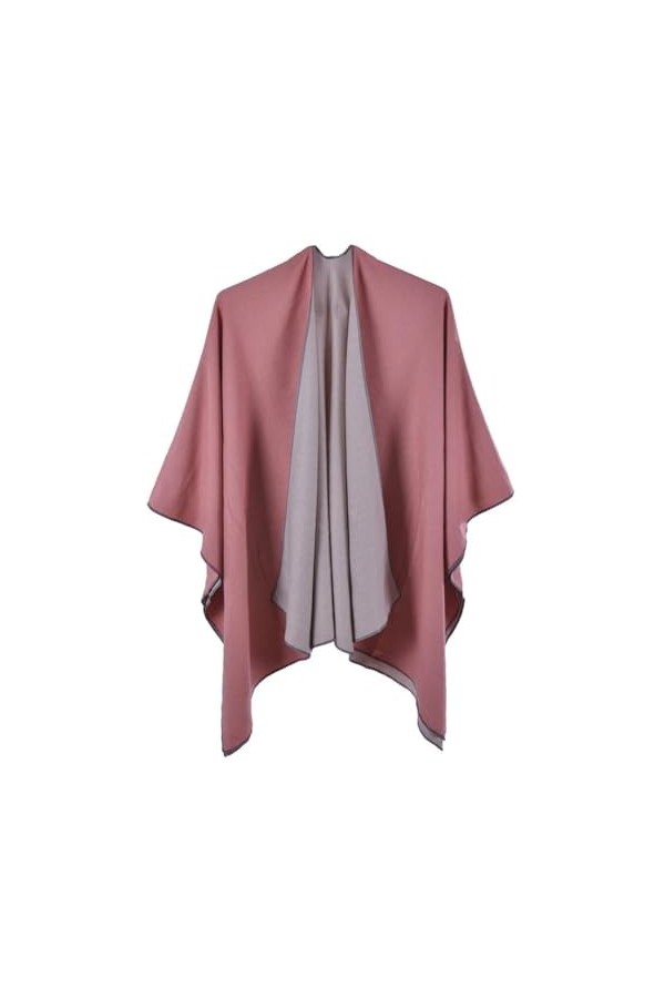 Yeuyyben Capes mode imitation cachemire solide écharpe femmes châles, D orange L A-1, taille unique