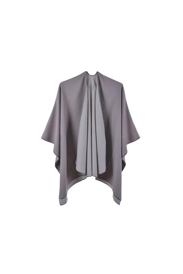 Yeuyyben Capes mode imitation cachemire solide écharpe femmes châles, D orange L A-1, taille unique