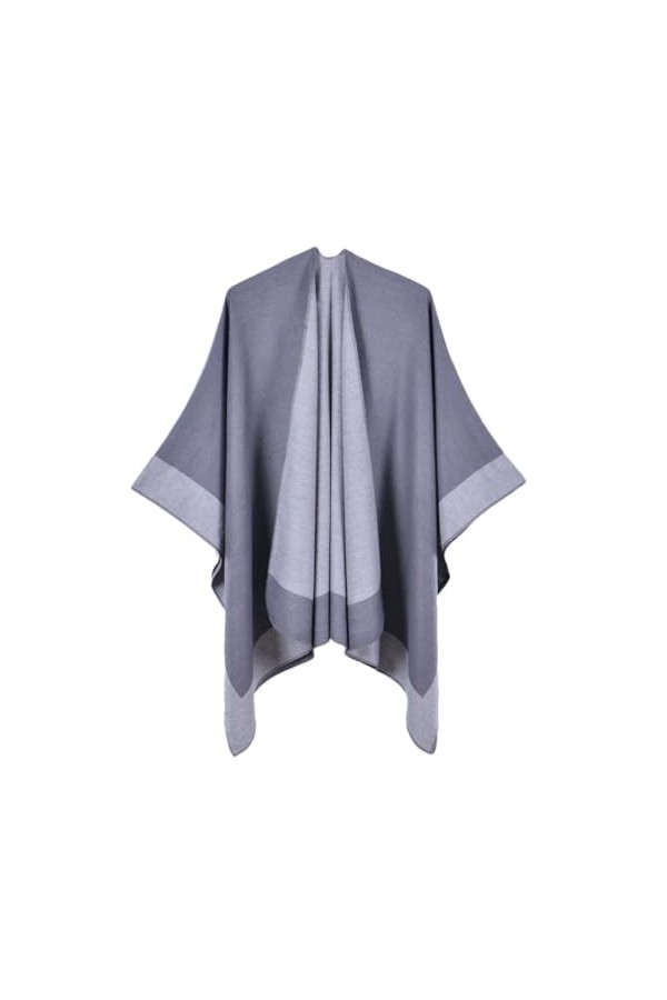 Yeuyyben Capes mode imitation cachemire solide écharpe femmes châles, D orange L A-1, taille unique