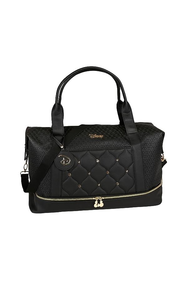 Topolino Mickey Disney Sac à Dos Femme Noir, Sac à Dos matelassé 26x27x33cm