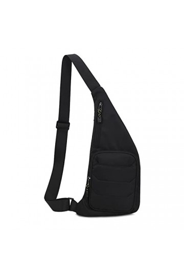 FANDARE Sac Poitrine Femme Sacs à dos porté travers homme Sacs bananes de randonnée Sacs de sport bandoulière Sacs à main por