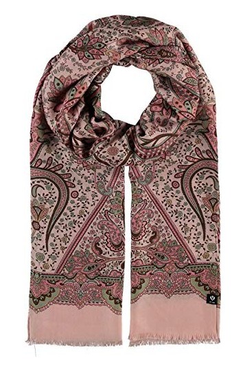 FRAAS Écharpe légère en viscose – Fabriqué en Italie pour femme Couleur rose