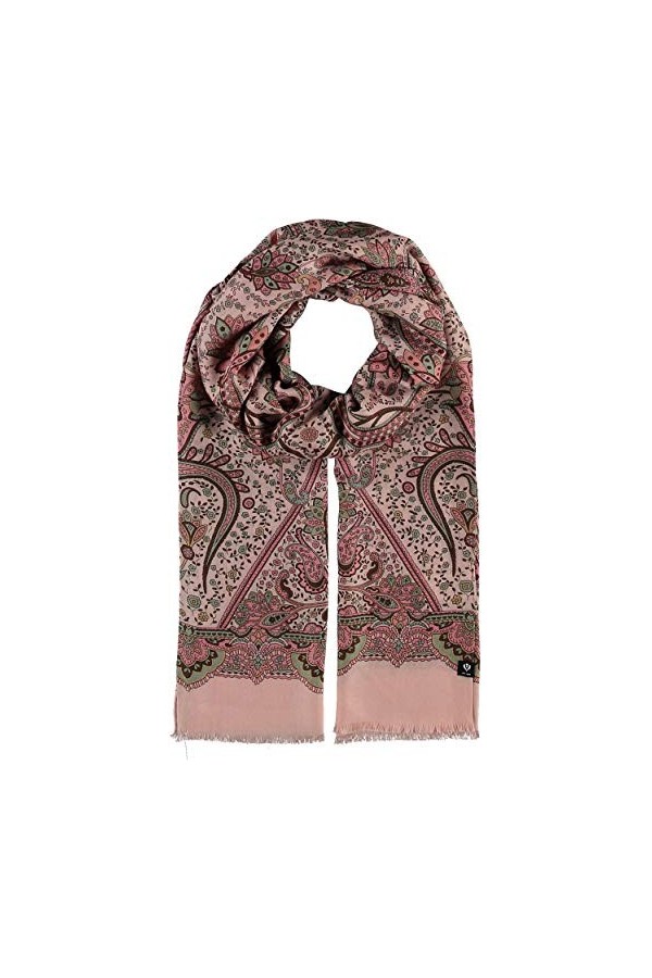 FRAAS Écharpe légère en viscose – Fabriqué en Italie pour femme Couleur rose