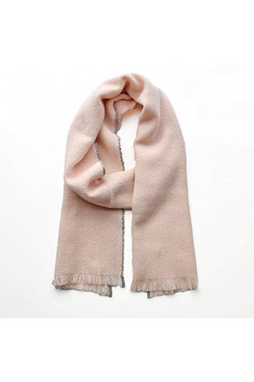 Foulard Echarpe Scarf Scarves Châle Femmes Haute Qualité Classique Rose Belle Écharpe Longue Étroite Mince Doux Chic Mode Gri