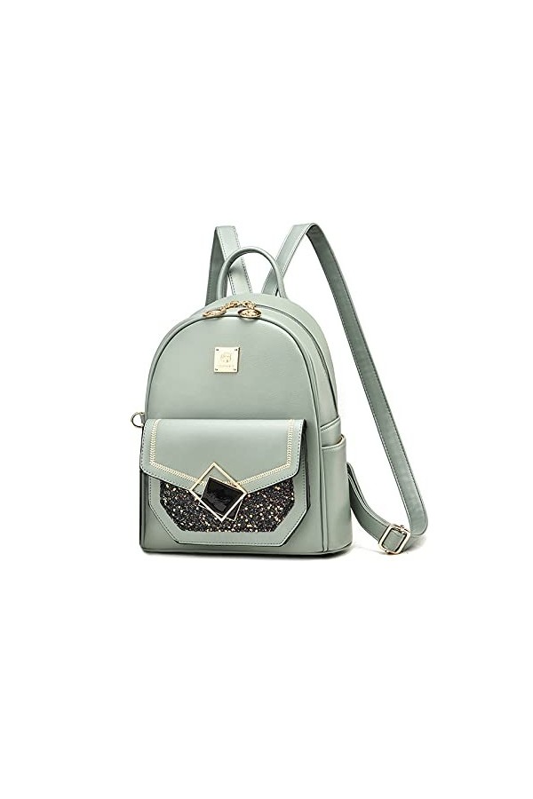 NICOLE & DORIS Mode Sac à Dos Femme Sacs Portés Dos Elegant Etanche Sac à Dos pour Voyage Sac de Loisirs en Cuir PU Chic Pail