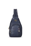 DIRRONA Mode Femme Sac à Dos Antivol Sacs À Bandoulière Sac de Poitrine Femme Travail École Décontractée Sac à Dos PU Cuir Et