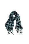Écharpe de Noël Épaissie Chaude Laine Mélange Écharpe Hiver Tissage Pied-de-Poule Châle Foulards Tassel Wrap Dames Écharpes C